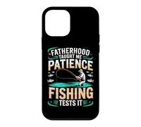 Custodia per iPhone 12 mini FATHERHOOD TAUGHT ME PATIENCE FISHING TESTS IT