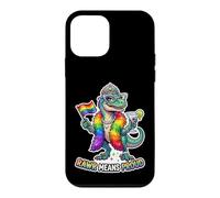 Custodia per iPhone 12 mini Favoloso Rainbow Pride-o-Saurus Rex