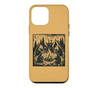 Custodia per iPhone 12 mini Feral Opossum Bonfire Camping Men Women