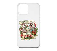 Custodia per iPhone 12 mini Festive But Feral Opossum Christmas Funny