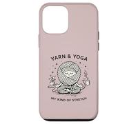 Custodia per iPhone 12 mini Filato e yoga My Kind of Stretch Knitter Hobby Craft Humor