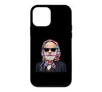 Custodia per iPhone 12 mini Filato quadrato per uncinetto Charles Darwin Evolution Theory Granny