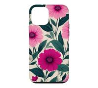 Custodia per iPhone 12 mini Fiori rosa da giardino con fiori audaci floreali