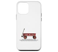 Custodia per iPhone 12 mini Fire Island retrò carro rosso spiaggia estate vacanza amico