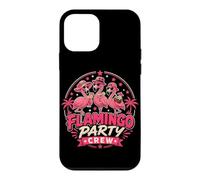 Custodia per iPhone 12 mini Flamingo Party Crew Tropicale Vacanza Grafica Fenicotteri rosa