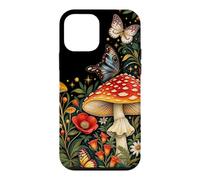 Custodia per iPhone 12 mini Flora di funghi Amanita botanici vintage