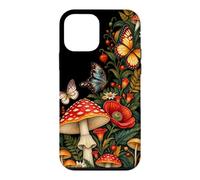 Custodia per iPhone 12 mini Flora di funghi Amanita botanici vintage