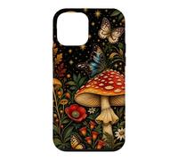 Custodia per iPhone 12 mini Flora di funghi Amanita botanici vintage
