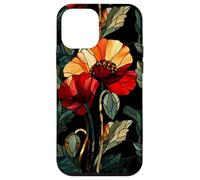 Custodia per iPhone 12 mini Floral Cupo Art Nouveau Papavero Gotico Botanico Stile Boho