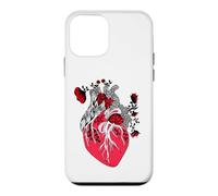 Custodia per iPhone 12 mini Floral Human Heart Anatomy