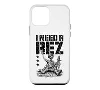 Custodia per iPhone 12 mini FPS Gamer Funny I Need A Rez Skeleton Videogioco Militare