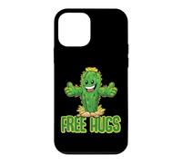 Custodia per iPhone 12 mini Free Hugs - Simpatico cactus da abbracciare con frase