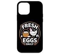 Custodia per iPhone 12 mini Fresh Eggs Daily Vita Pollaio Uova Fresche