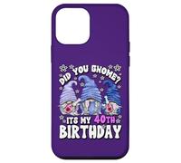 Custodia per iPhone 12 mini Funny 40th Birthday For Mommy Did You Gnome Its My Birthday
