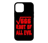 Custodia per iPhone 12 mini Funny 666 Square Root All Evil Matematico Insegnante di Matematica