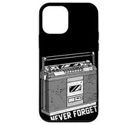 Custodia per iPhone 12 mini Funny 80s Never Forget Cassette Player Geeky Audiophile Gift