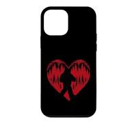 Custodia per iPhone 12 mini Funny Bigfoot in Love Heart Happy Valentine's