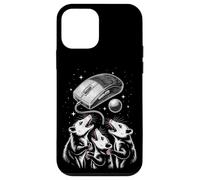 Custodia per iPhone 12 mini Funny Cosmic Opossum Worship Retro Computer Mouse
