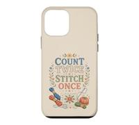 Custodia per iPhone 12 mini Funny Count Twice Stitch Once Needlework