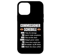 Custodia per iPhone 12 mini Funny Fantasy Football Commissioner Schedule Draft Day