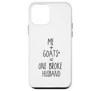 Custodia per iPhone 12 mini funny goat me and goats One Broke husband