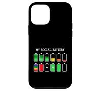 Custodia per iPhone 12 mini Funny Introvert Humor Energy Level Graphic Anti Social Fun