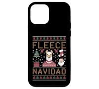Custodia per iPhone 12 mini Funny Llama Farmer Christmas Alpaca Farming Brutto Natale