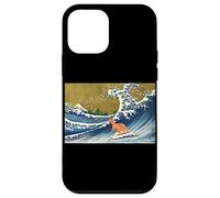 Custodia per iPhone 12 mini Funny Mens Womens Kids Retro Vintage Surfing Kangaroo Lover