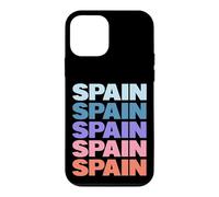 Custodia per iPhone 12 mini Funny Modern Repetitive Text Design Spain Spaniard Europe