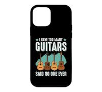 Custodia per iPhone 12 mini Funny Musicician I Have Too Many Guitars Said No One Ever Joke