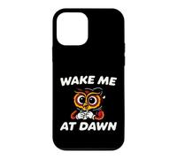 Custodia per iPhone 12 mini Funny Night Owl Coffee Wake Me At Dawn Morning Sarcasm