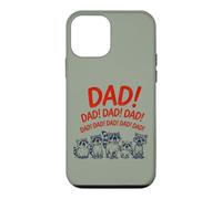 Custodia per iPhone 12 mini Funny Raccoon Dad Yelling Raccoons Father's Day