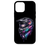 Custodia per iPhone 12 mini Funny Rider - Casco da motocross Galaxy Drip Dirt Bike Racing