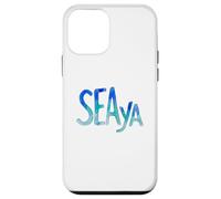 Custodia per iPhone 12 mini Funny Sea Ya Sea Glass Watercolor Cute Beach Lovers