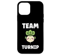 Custodia per iPhone 12 mini Funny vegetable Turnips food minimalist simple team Turnip