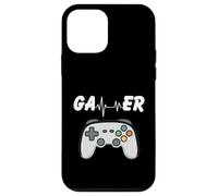 Custodia per iPhone 12 mini GAMER HEARTBEAT Gioco divertente Fan di gioco divertente