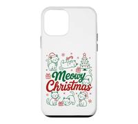 Custodia per iPhone 12 mini Gatti Meowy Natale Carino Gatti Natale