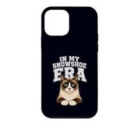 Custodia per iPhone 12 mini Gatto con le ciaspole nella mia era racchette da neve Razza Proprietario Mamma Papà