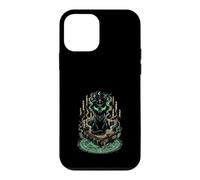 Custodia per iPhone 12 mini Gatto Nero Mistico Grimorio Stregoneria Gotico