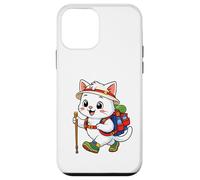 Custodia per iPhone 12 mini Gatto zaino in spalla Montagna Escursioni all'aperto