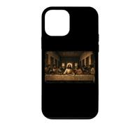 Custodia per iPhone 12 mini Gesù Nero Ultima Cena Leonardo Pittura