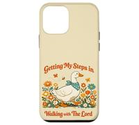 Custodia per iPhone 12 mini Getting My Steps in Walking With The Lord Christian Floral