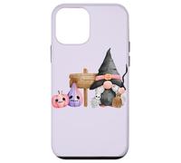 Custodia per iPhone 12 mini Gnomo strega pastello Halloween zucca rosa grafica