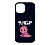 Custodia per iPhone 12 mini Go Easy On Me Today Simpatico dinosauro divertente supporto emotivo