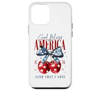 Custodia per iPhone 12 mini God Bless America 1776 Terra che amo Backprint