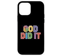 Custodia per iPhone 12 mini God Did It Tee, Cristiano Successo Fede Lode Vangelo
