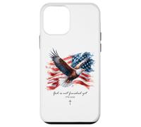 Custodia per iPhone 12 mini GOD is Not Finished Yet - Vintage Watercolor Eagle 1776
