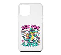 Custodia per iPhone 12 mini Grafica Groovy Alligator Student Addio