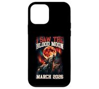 Custodia per iPhone 12 mini Grafica retrò I Saw The Blood Moon 2026 Howling Wolves