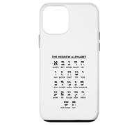 Custodia per iPhone 12 mini Grafico delle scommesse Aleph per l'apprendimento della lingua yiddish dell'alfabeto ebraico